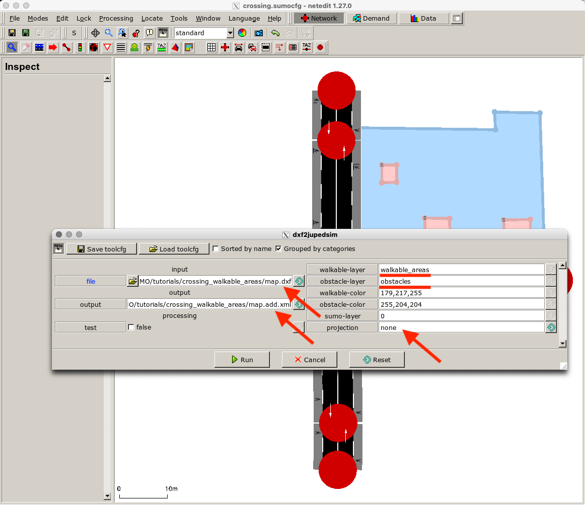 dxf2jupedsim options