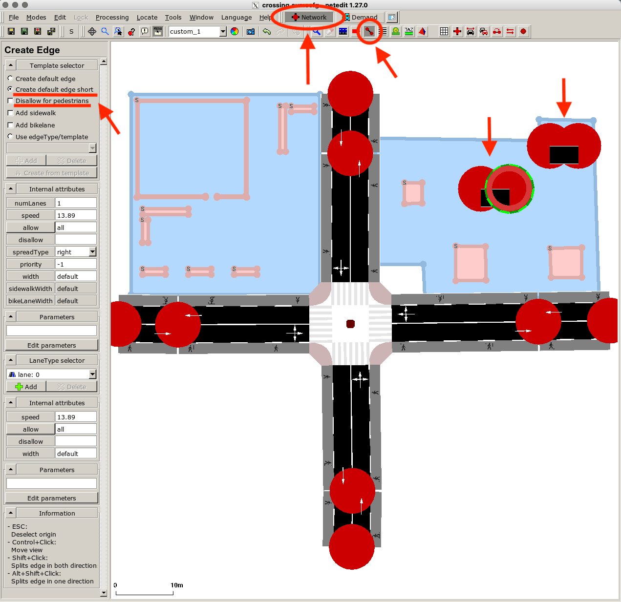Creation of auxiliary routing edges